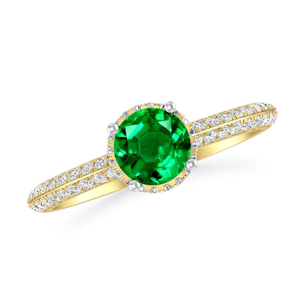 Yellow Gold - Emerald