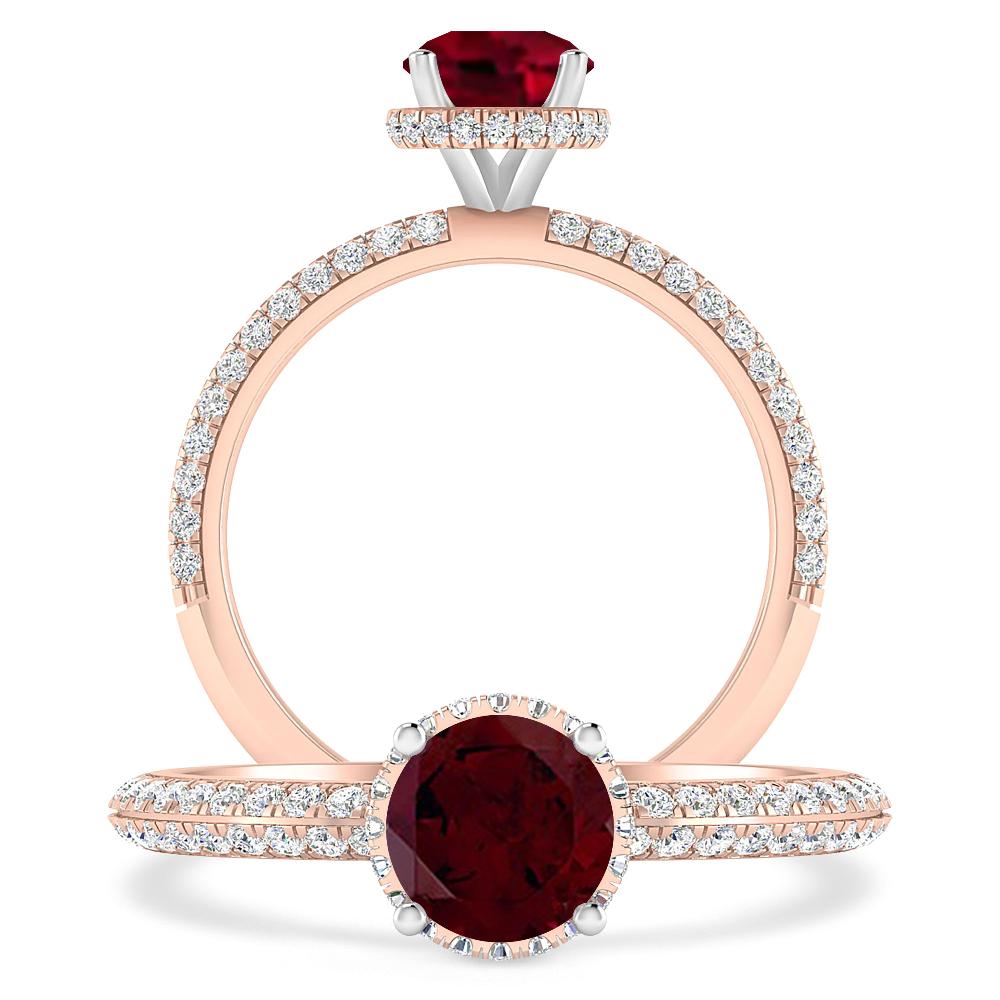 Rose Gold - Garnet