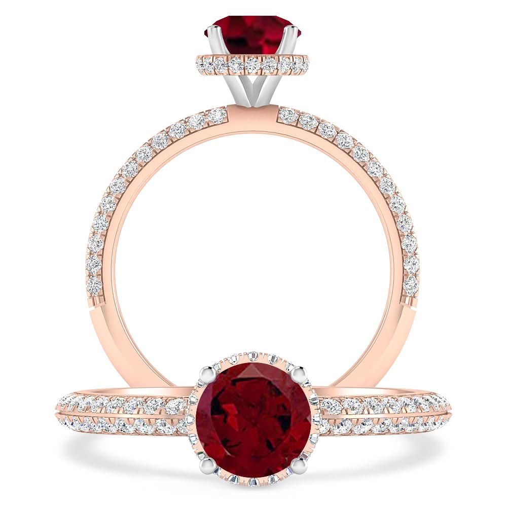 Rose Gold - Garnet