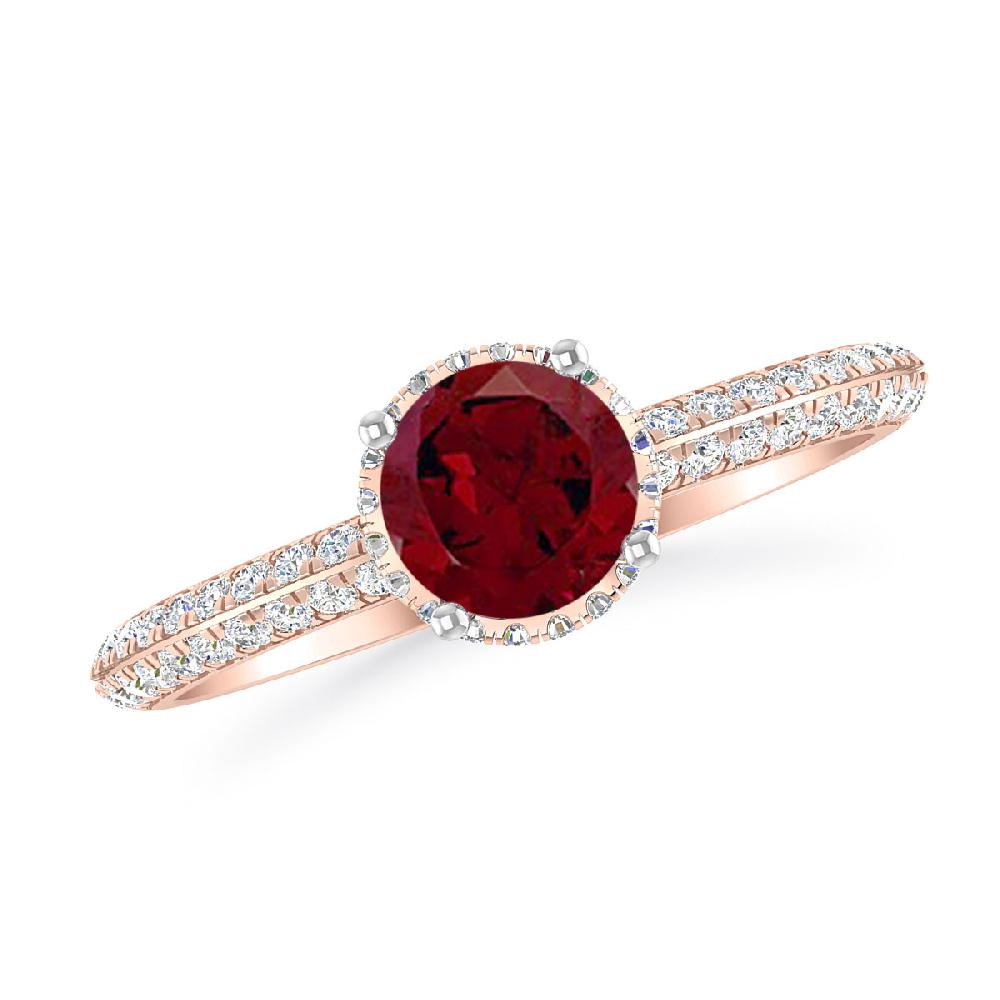 Rose Gold - Garnet