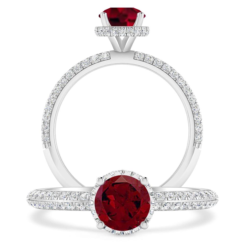 White Gold - Garnet