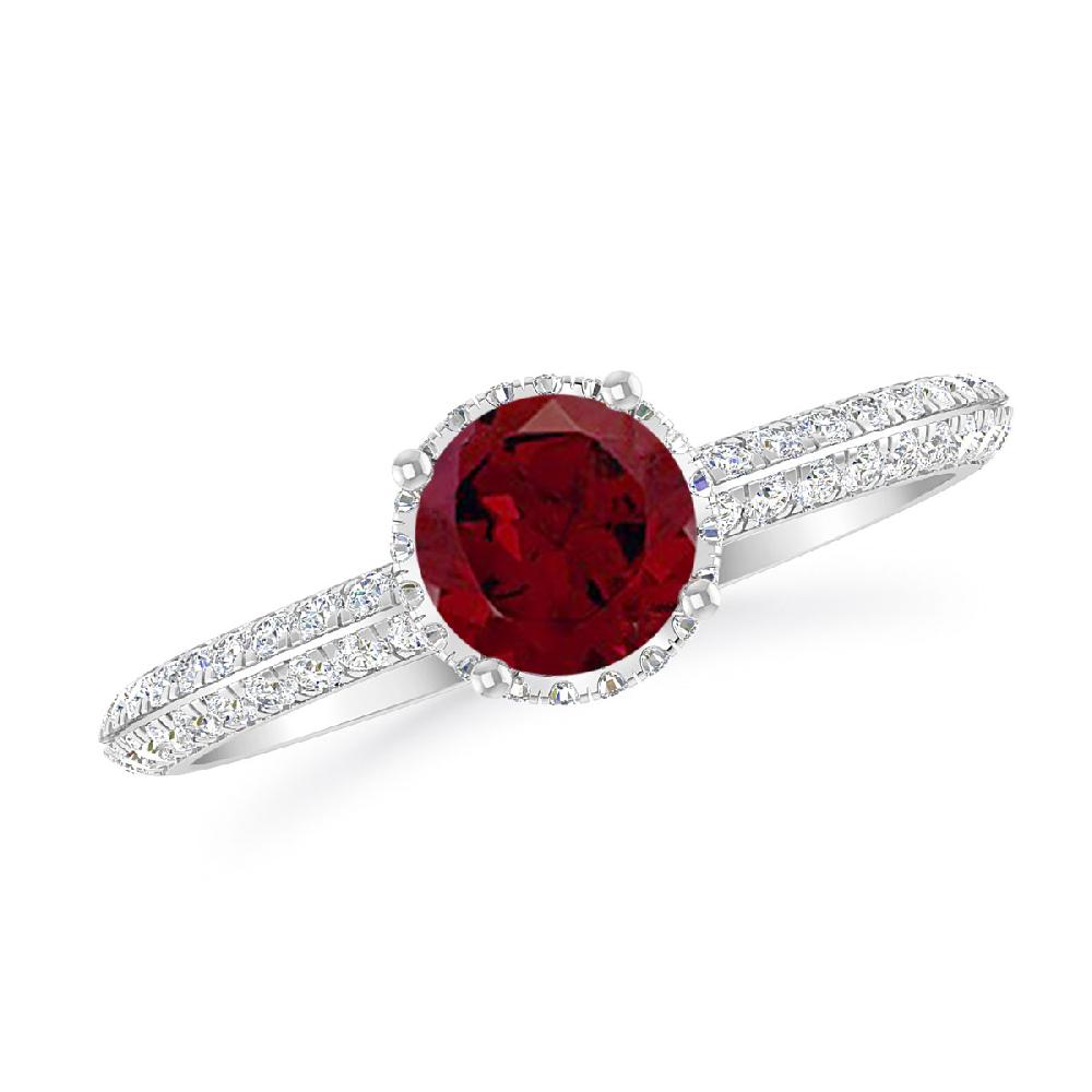 White Gold - Garnet