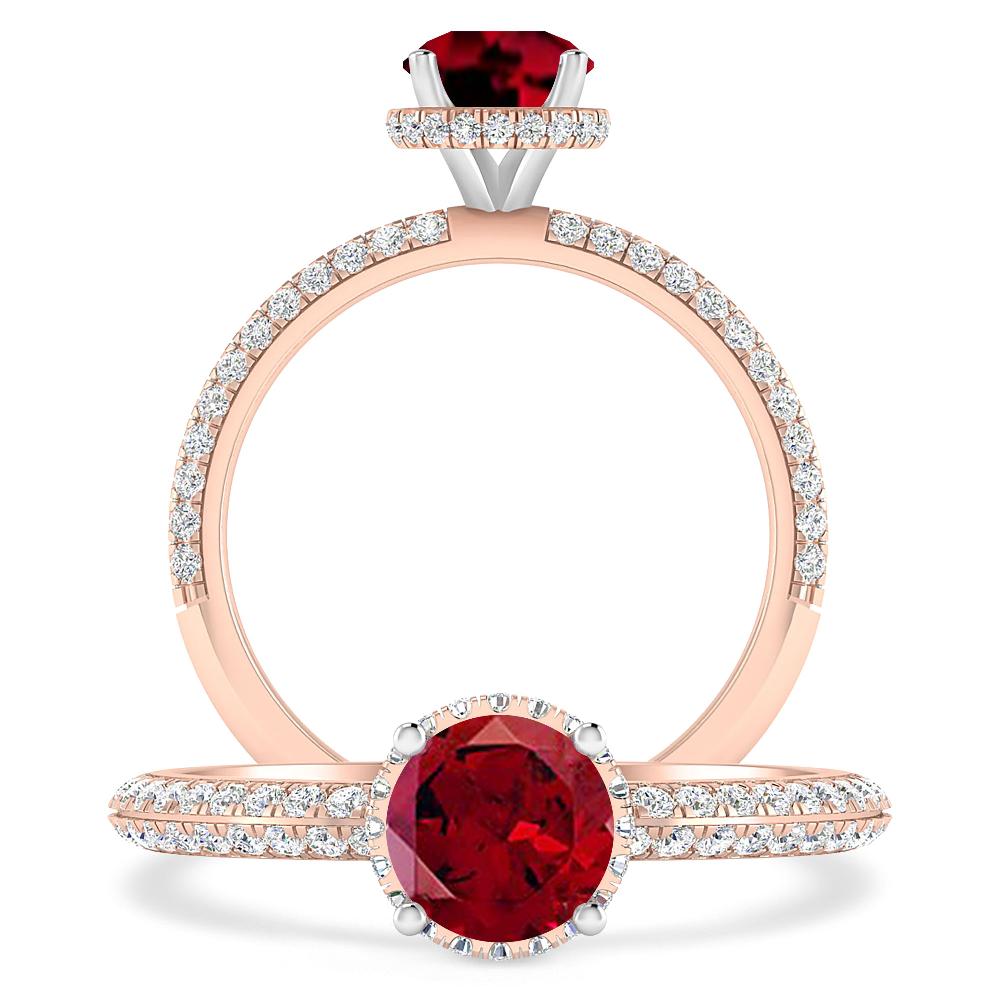 Rose Gold - Garnet