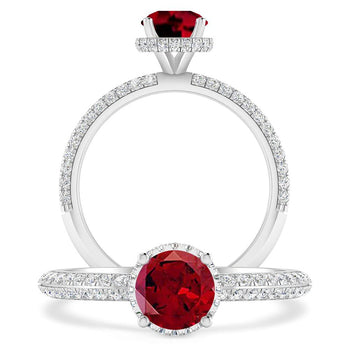 White Gold - Garnet