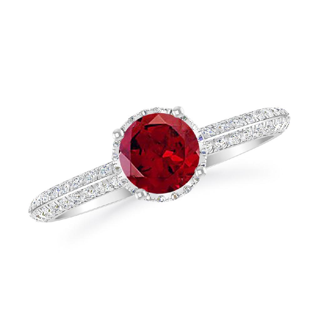 White Gold - Garnet