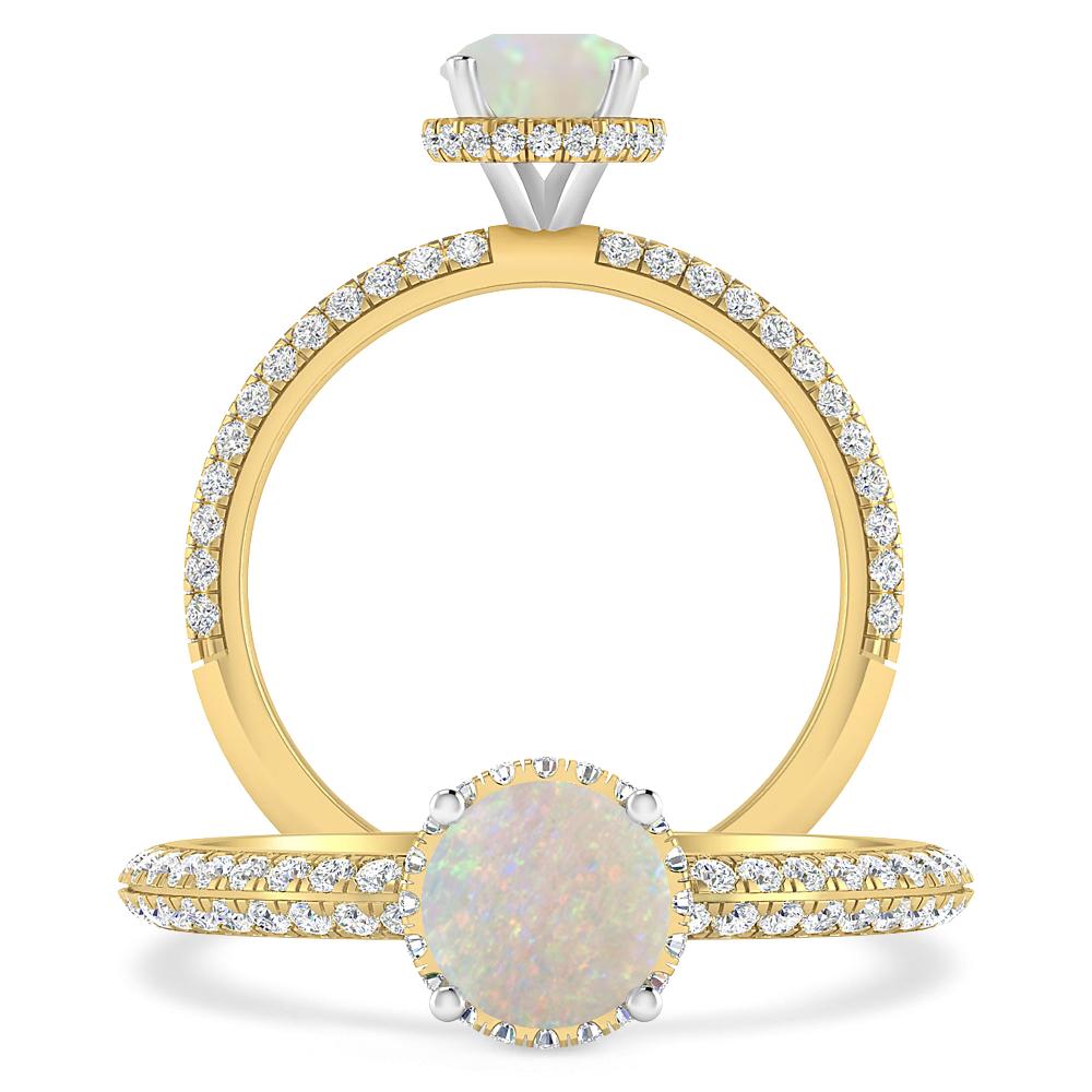 Yellow Gold - Opal