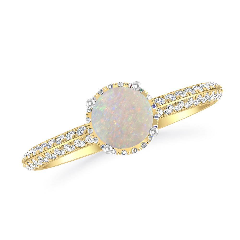 Yellow Gold - Opal