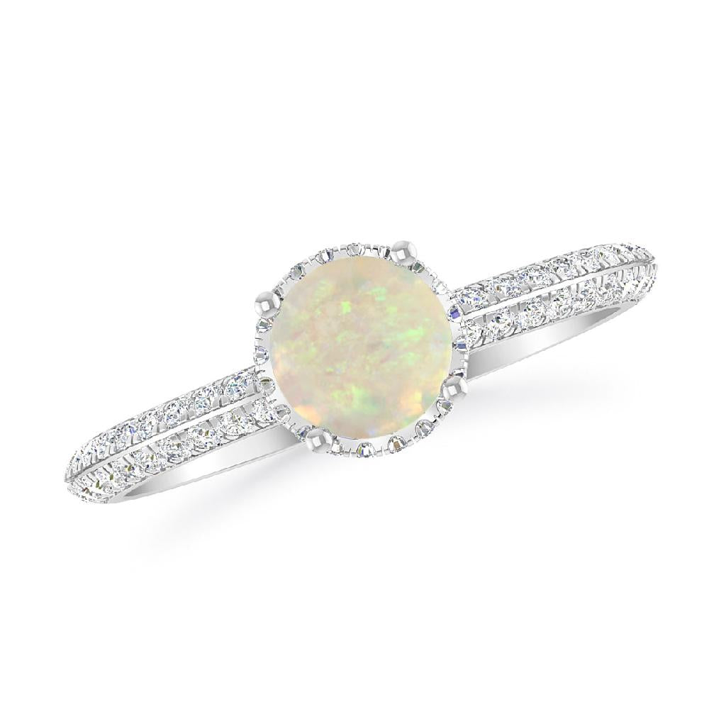 White Gold - Opal