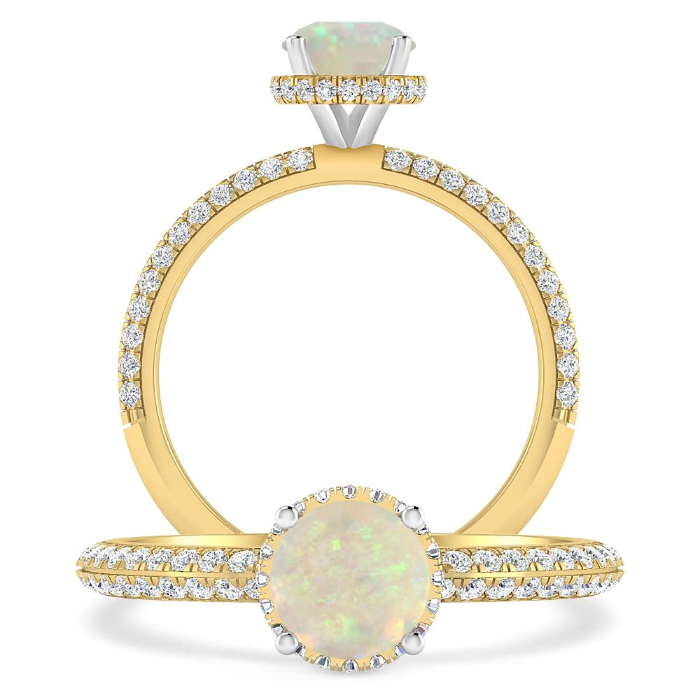 Yellow Gold - Opal