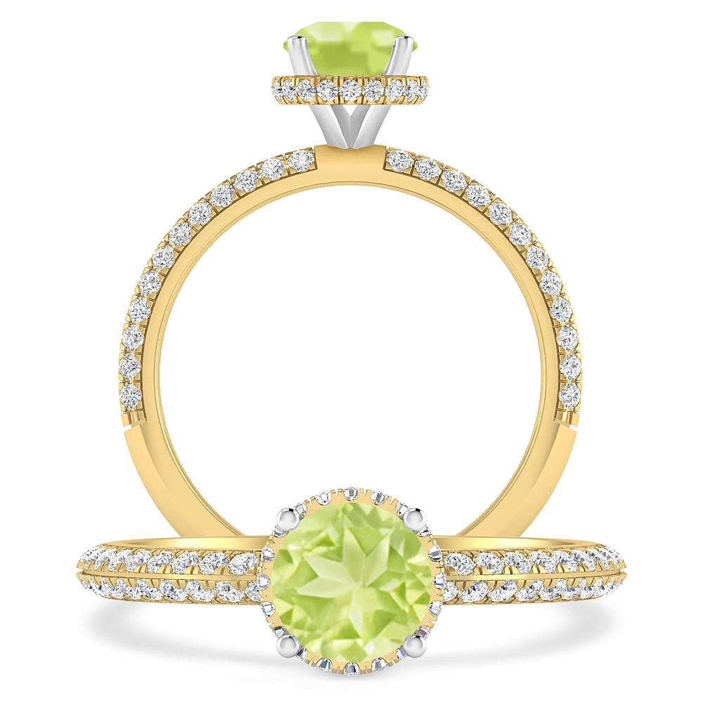 Yellow Gold - Peridot