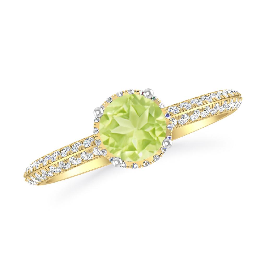 Yellow Gold - Peridot