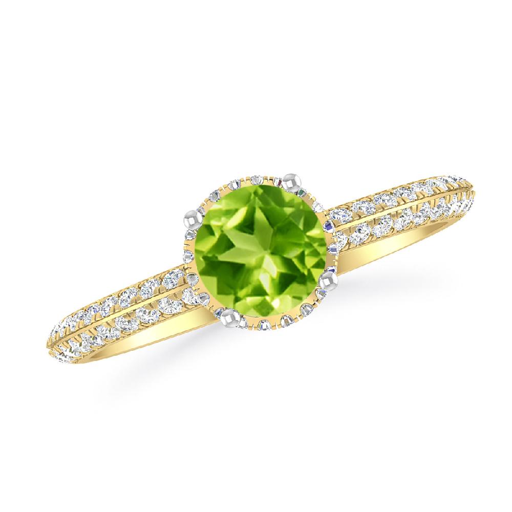 Yellow Gold - Peridot