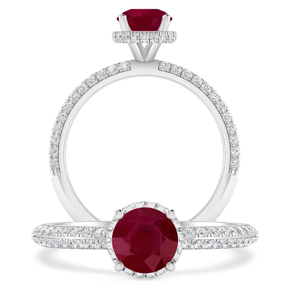 White Gold - Ruby