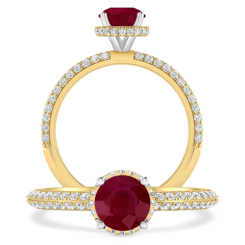 Yellow Gold - Ruby