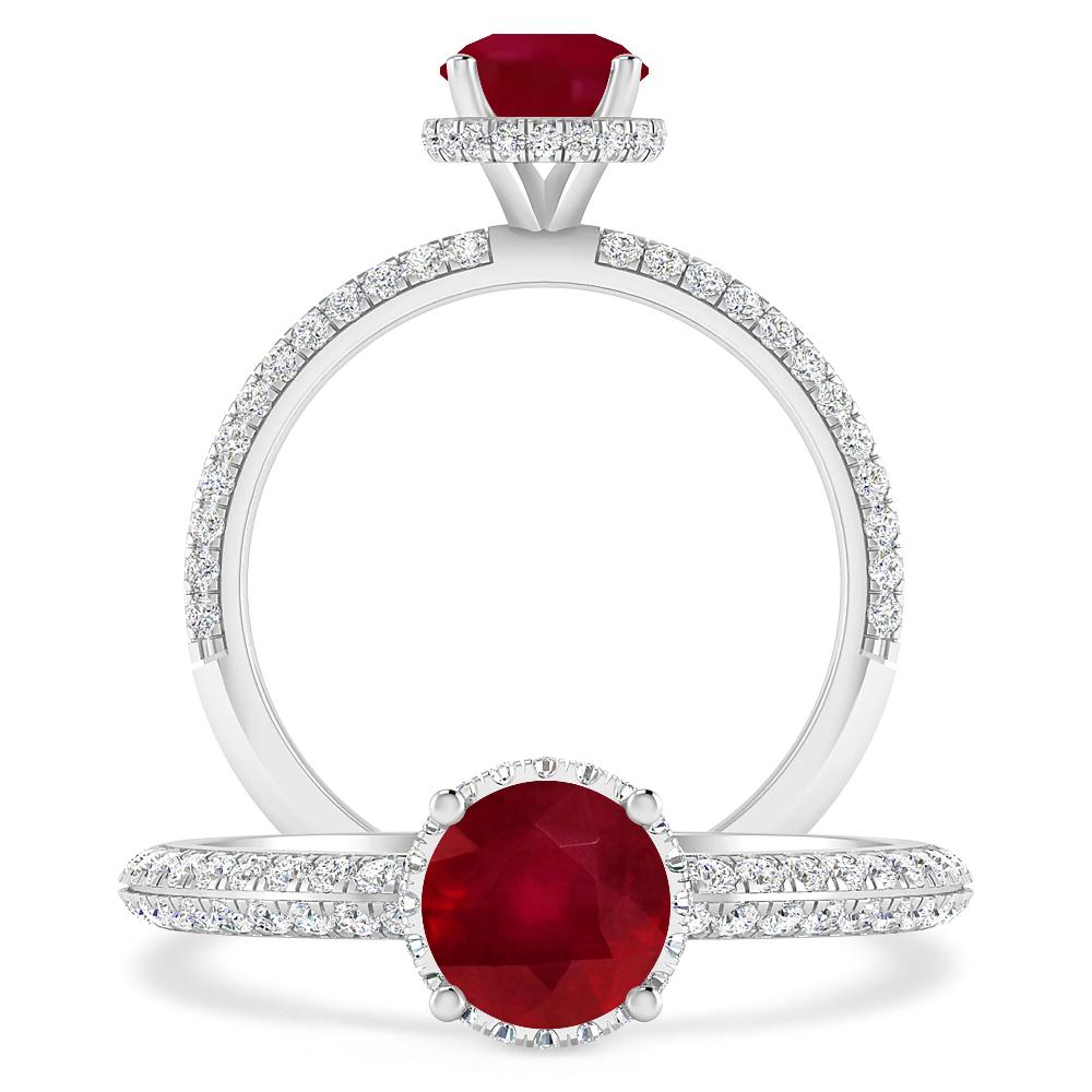 White Gold - Ruby