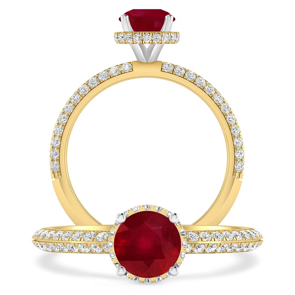 Yellow Gold - Ruby