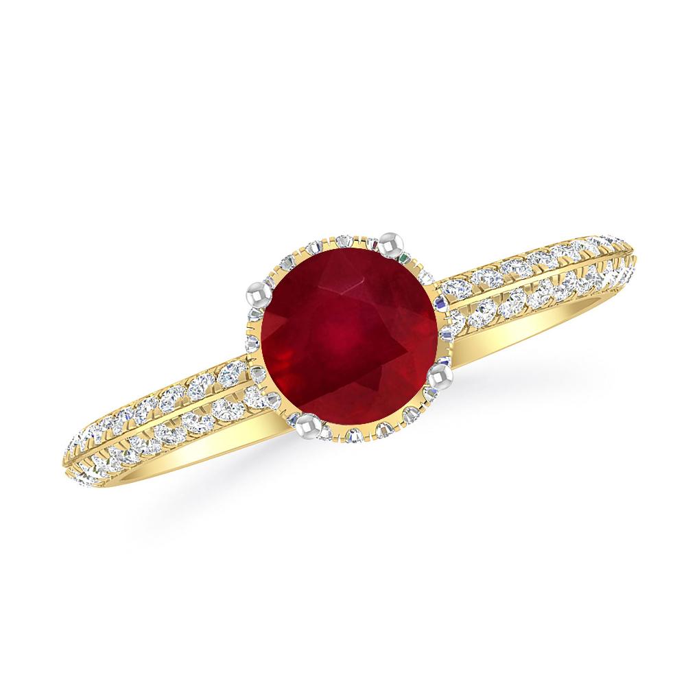 Yellow Gold - Ruby