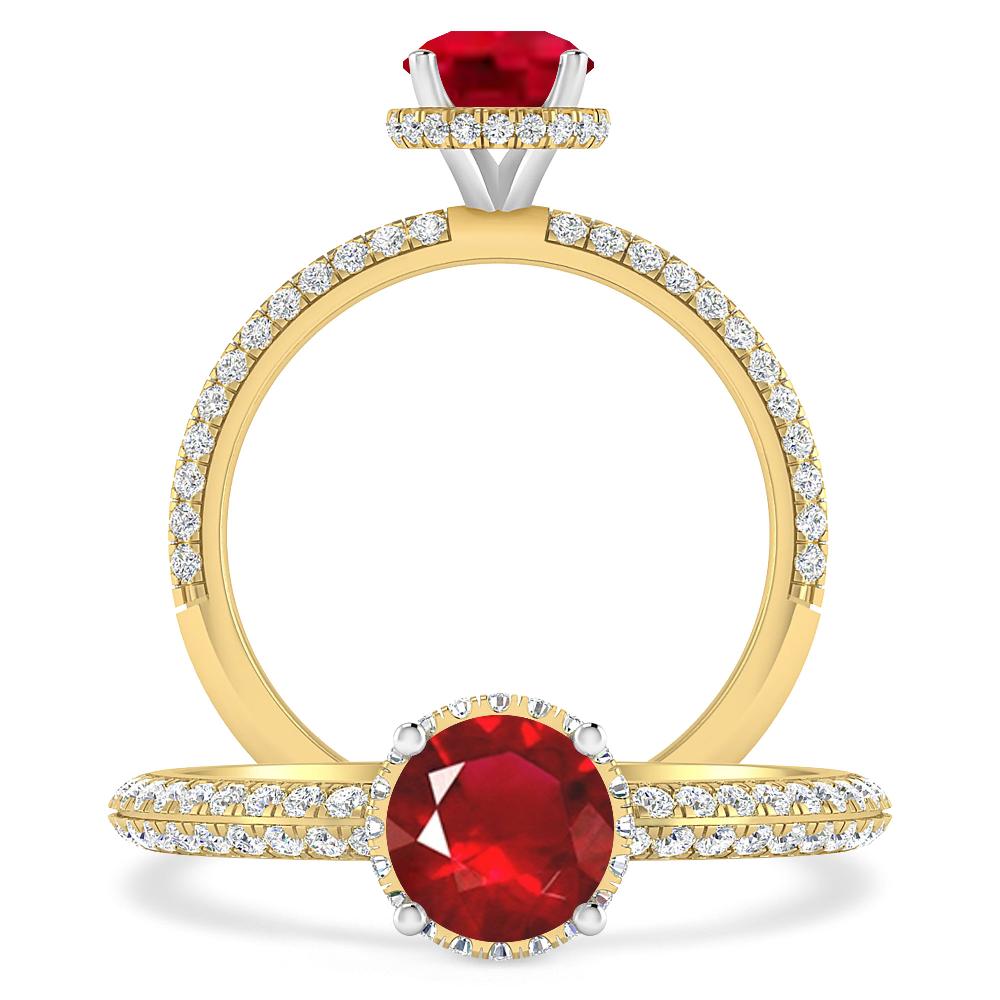 Yellow Gold - Ruby