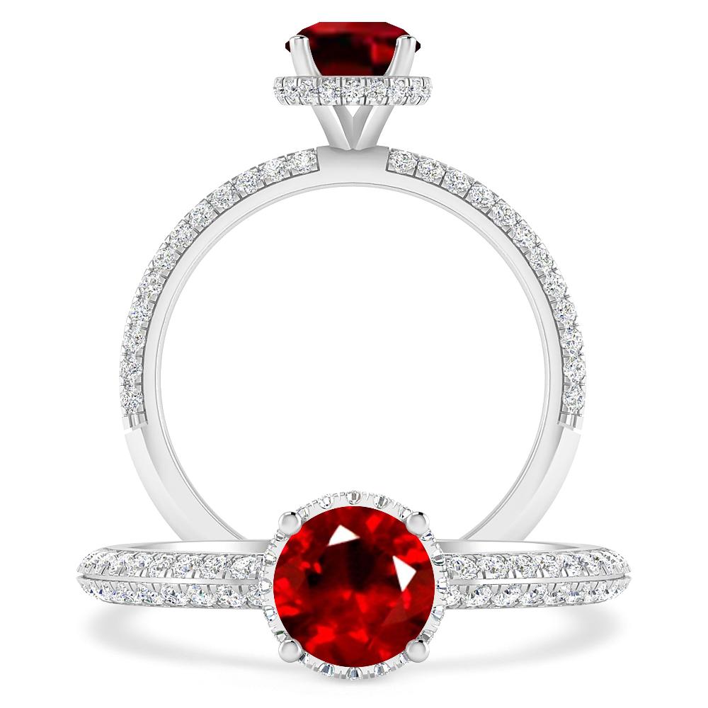 White Gold - Ruby