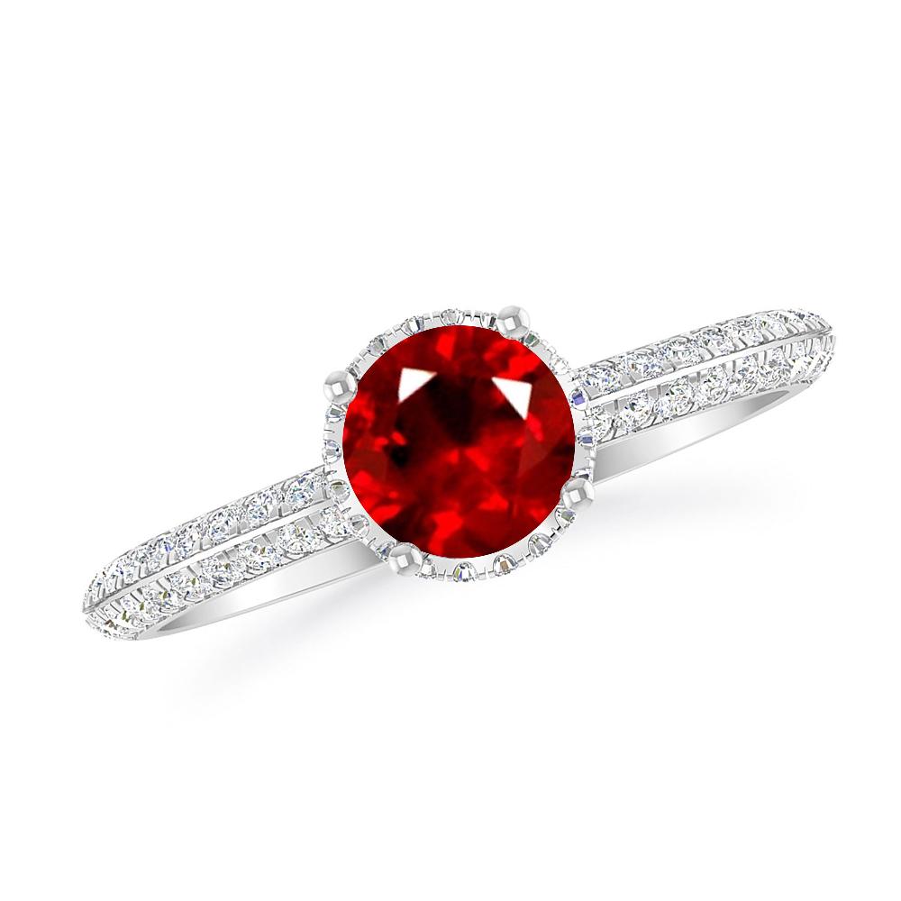 White Gold - Ruby