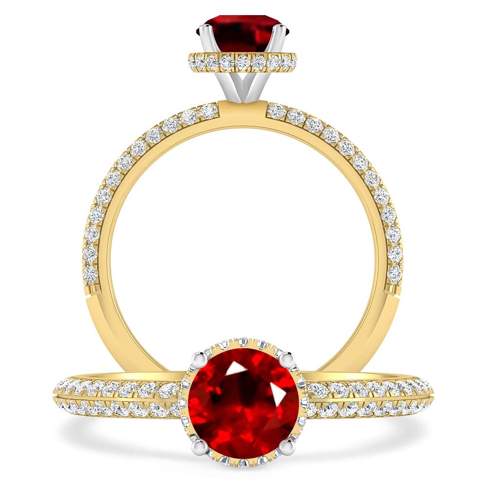 Yellow Gold - Ruby