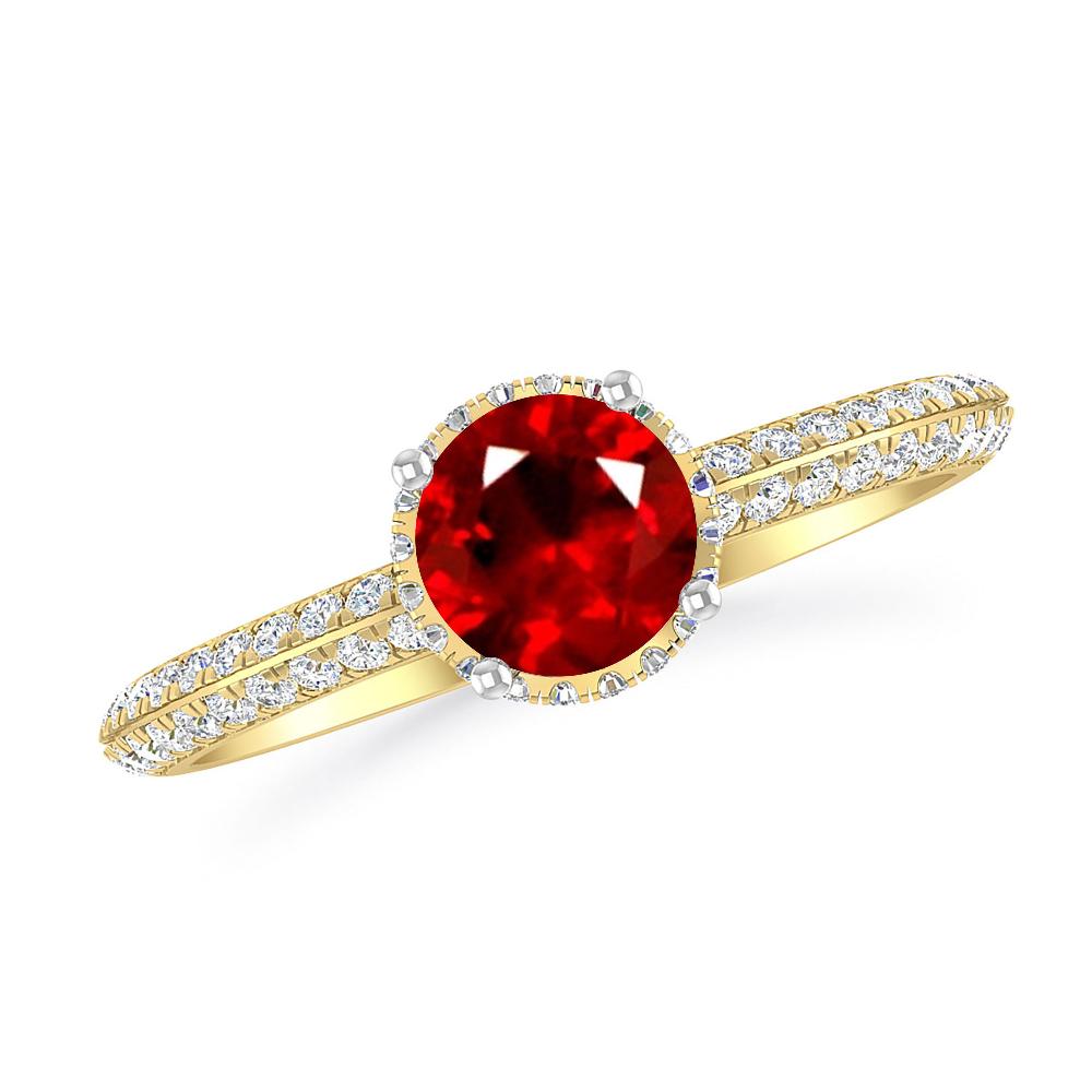 Yellow Gold - Ruby