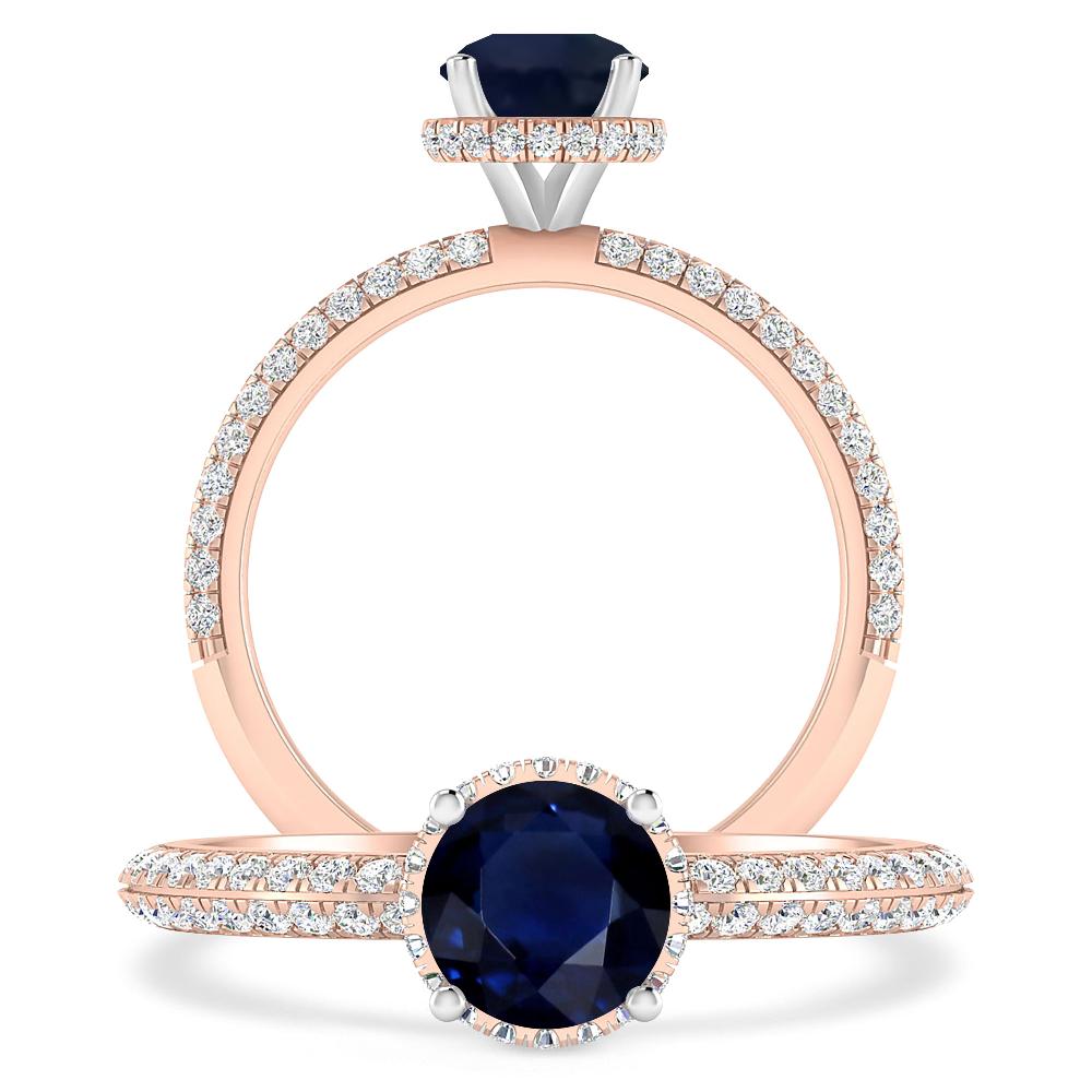 Rose Gold - Sapphire