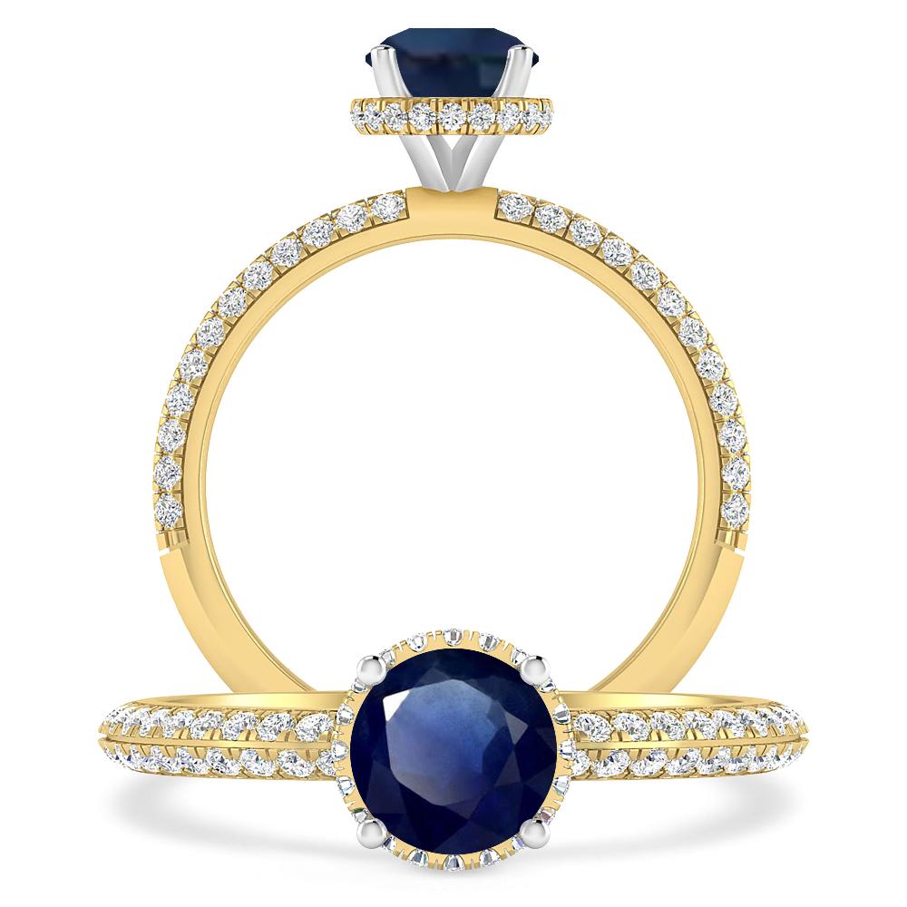 Yellow Gold - Sapphire