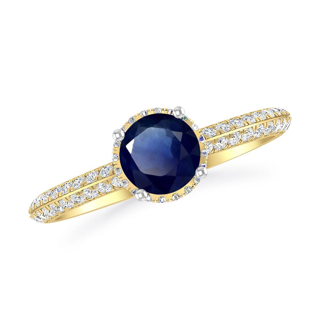 Yellow Gold - Sapphire