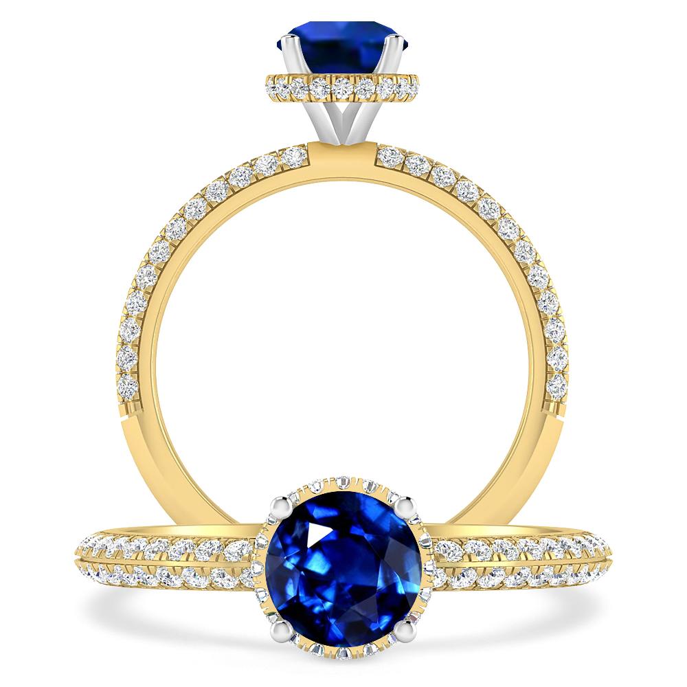 Yellow Gold - Sapphire