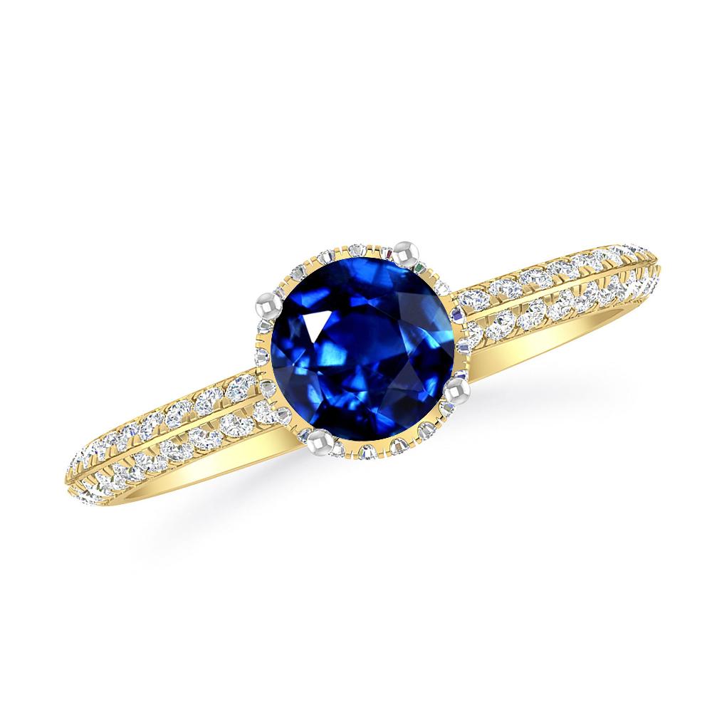 Yellow Gold - Sapphire