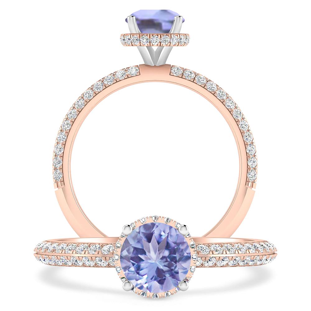 Rose Gold - Tanzanite