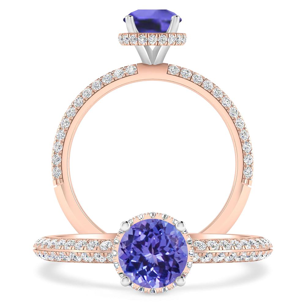 Rose Gold - Tanzanite