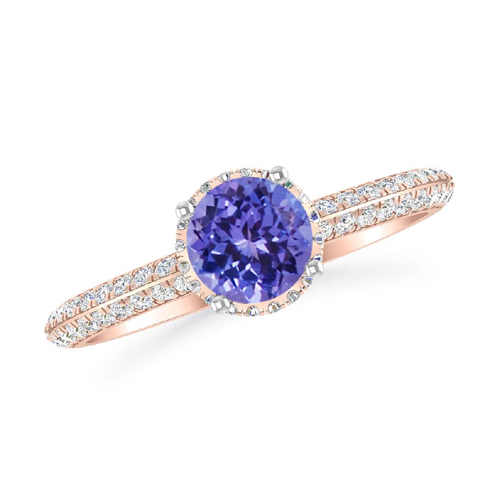 Rose Gold - Tanzanite