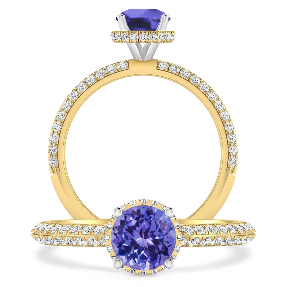 Yellow Gold - Tanzanite