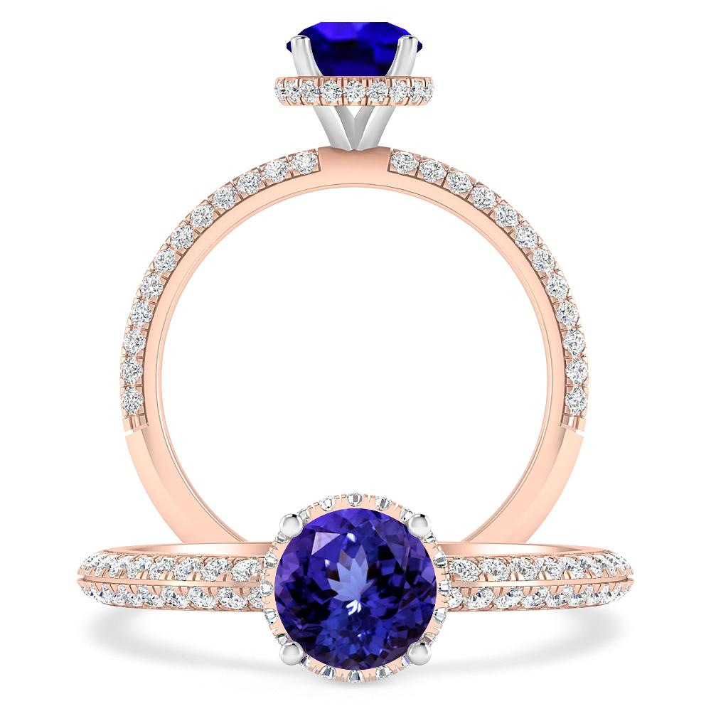 Rose Gold - Tanzanite