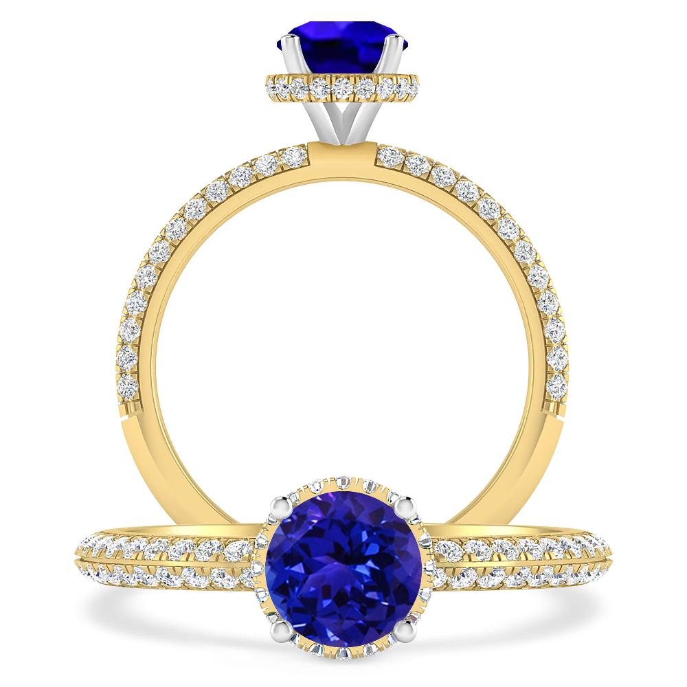 Yellow Gold - Tanzanite