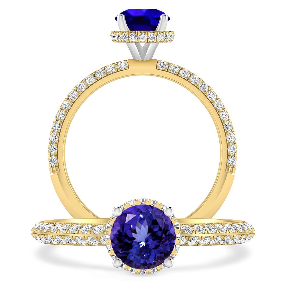 Yellow Gold - Tanzanite