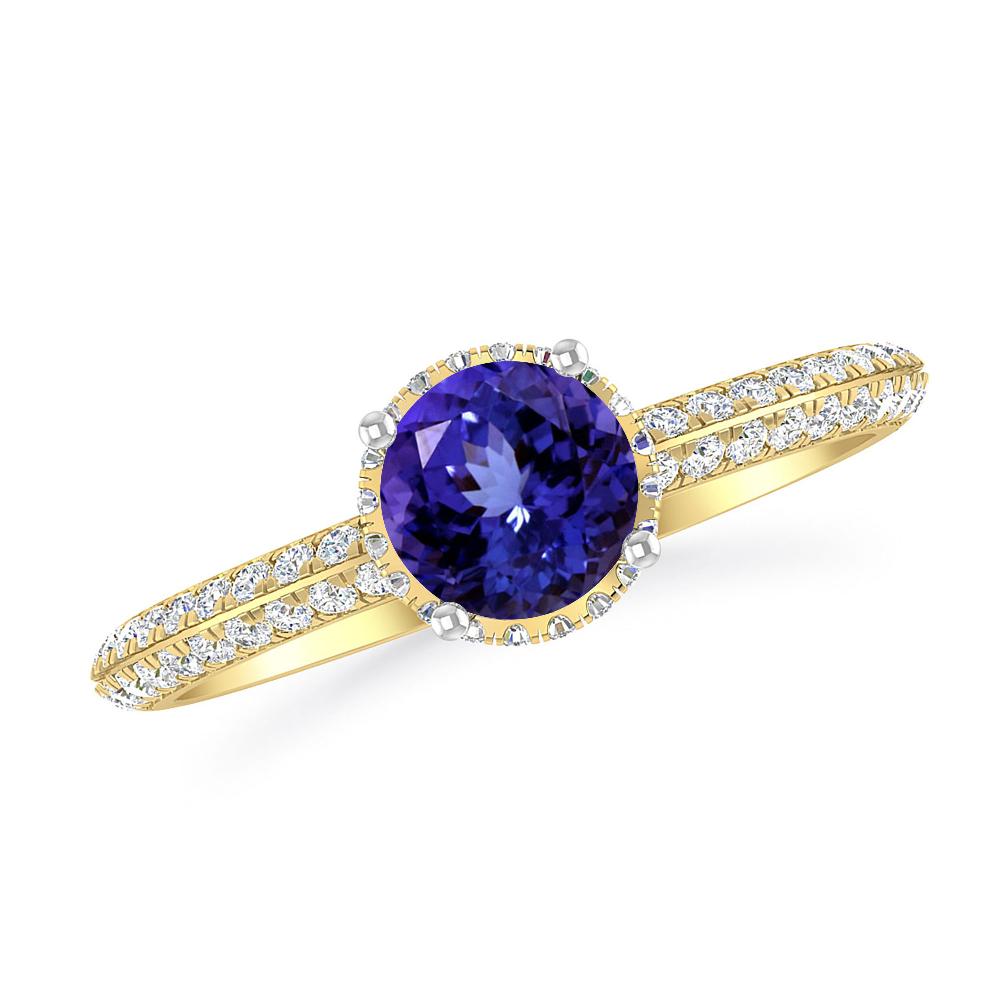 Yellow Gold - Tanzanite