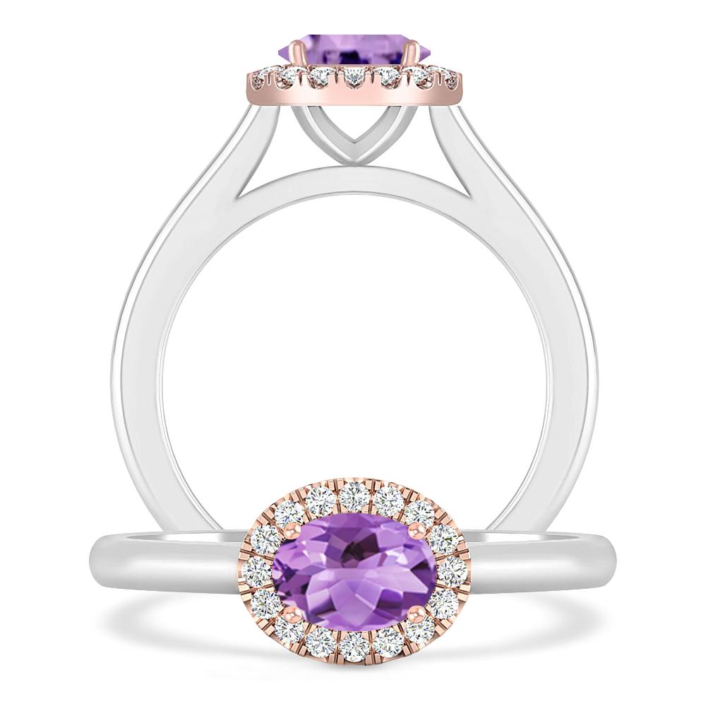 White Gold - Amethyst