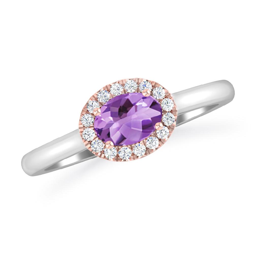 White Gold - Amethyst