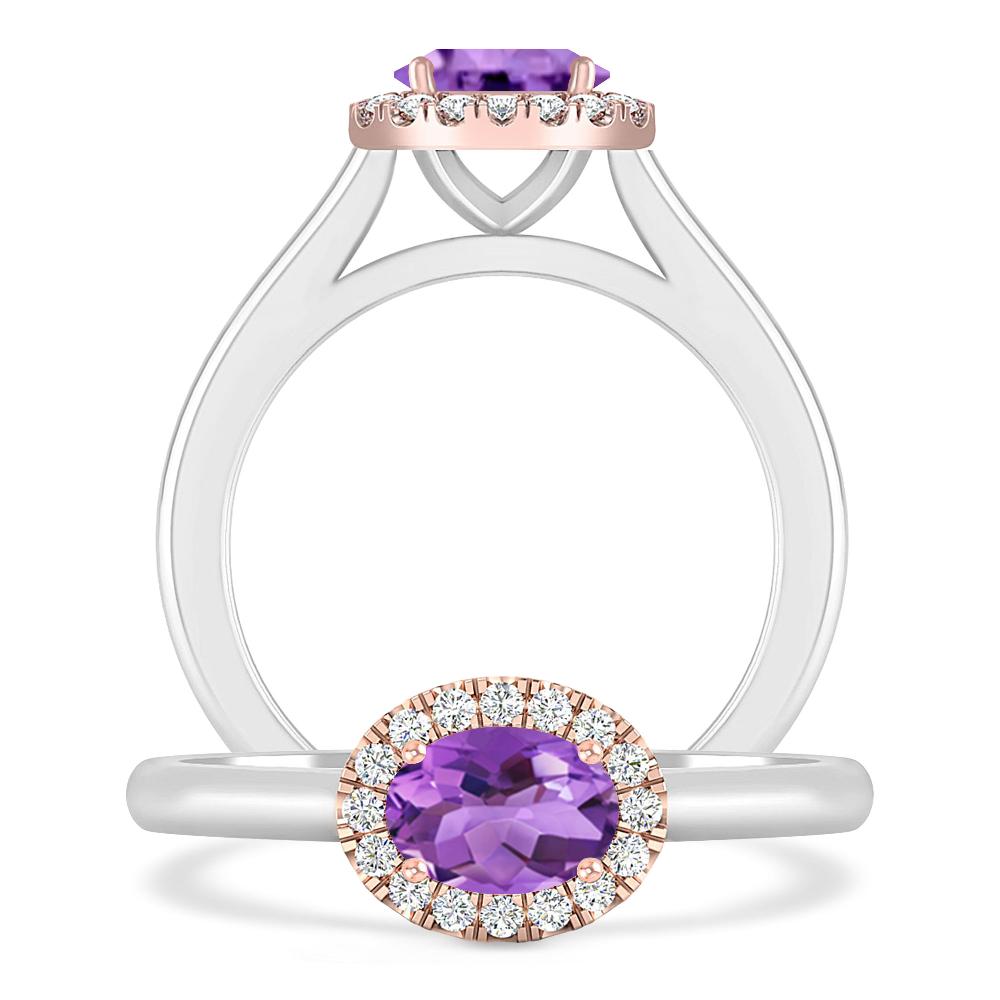 White Gold - Amethyst