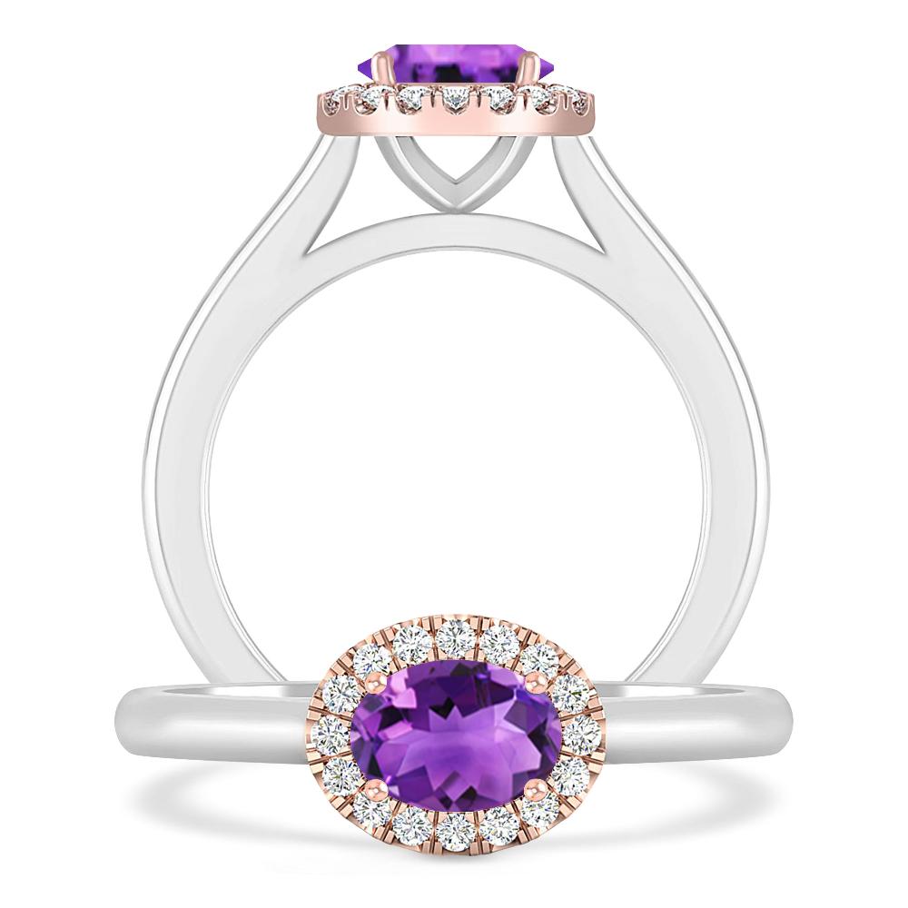 White Gold - Amethyst