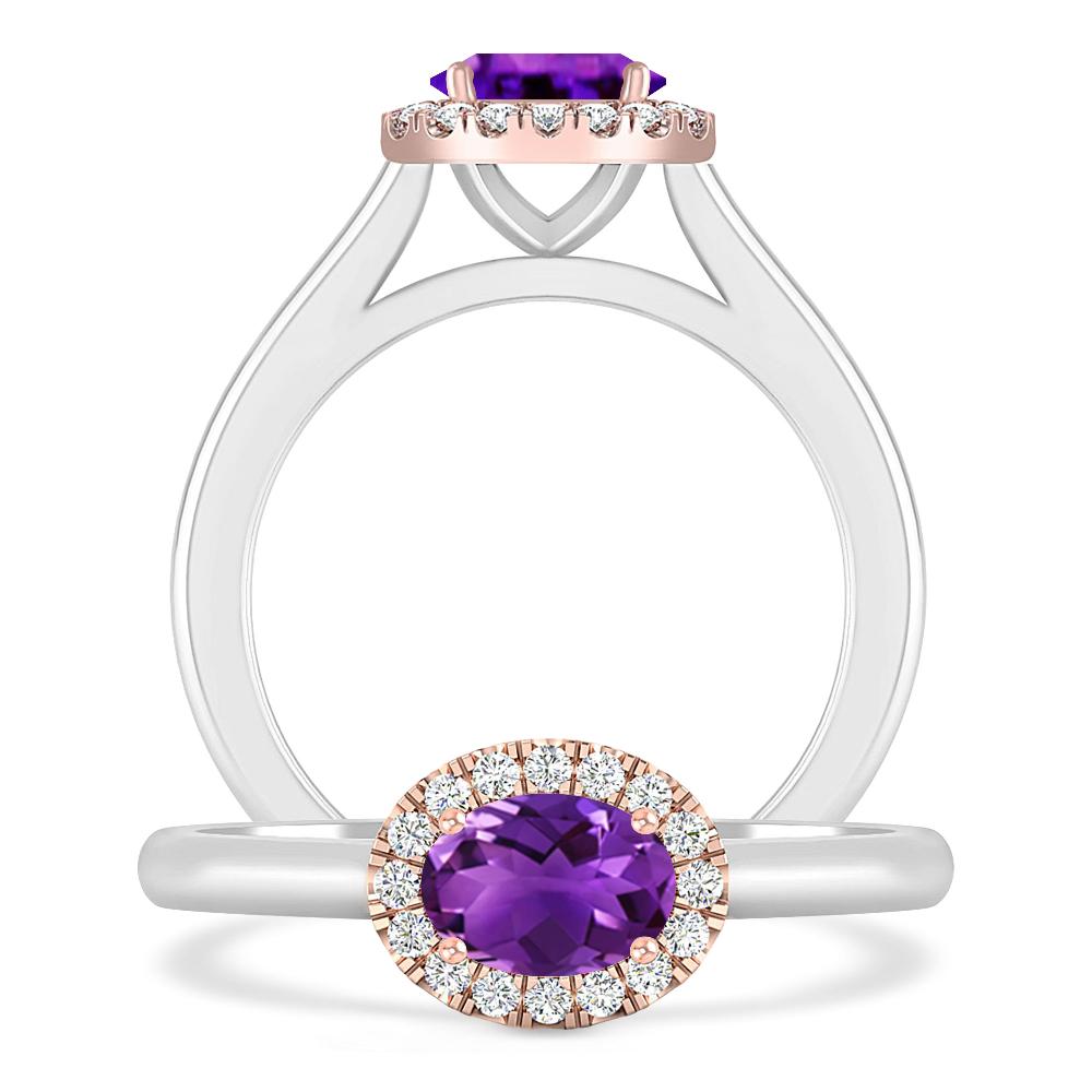 White Gold - Amethyst