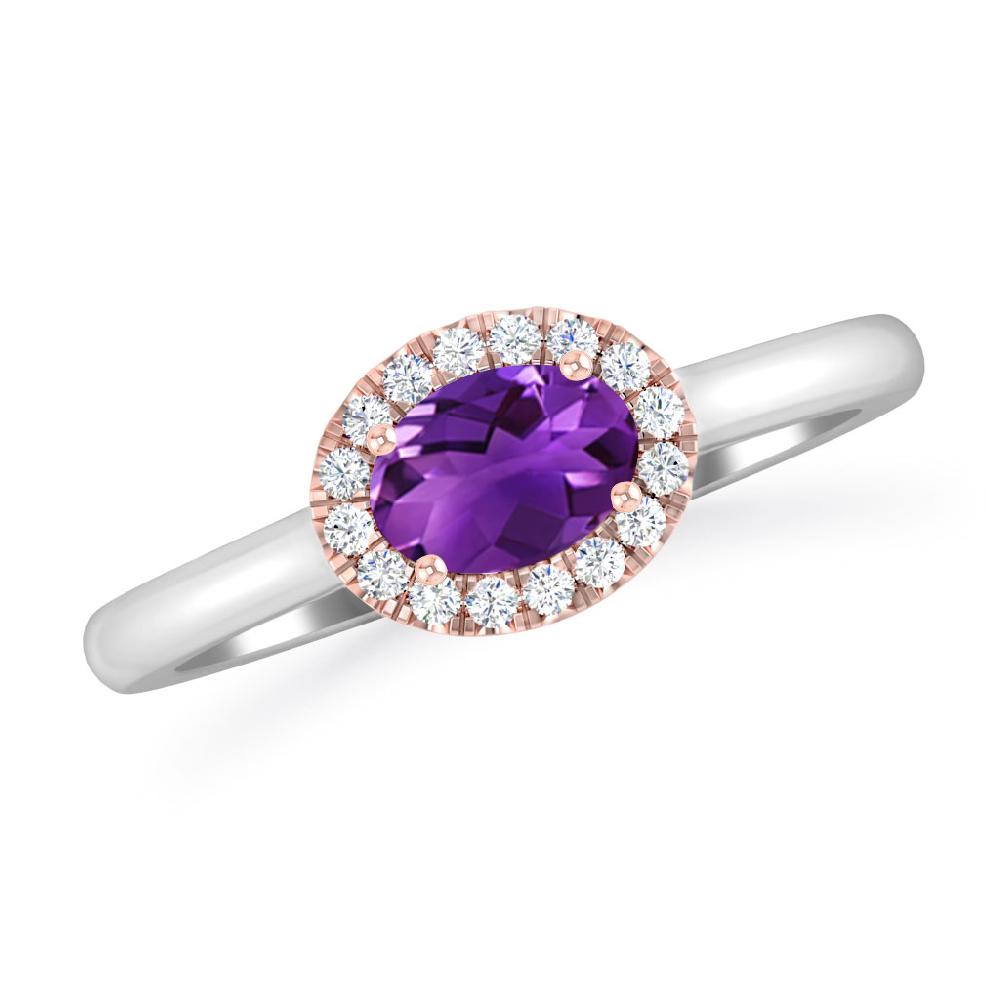 White Gold - Amethyst