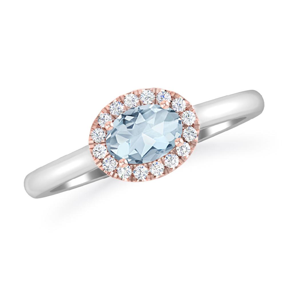 White Gold - Aquamarine