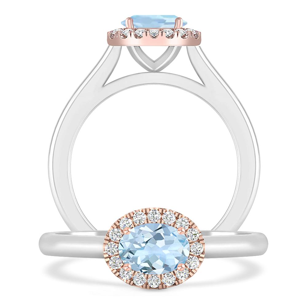 White Gold - Aquamarine