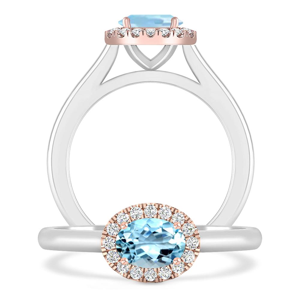 White Gold - Aquamarine