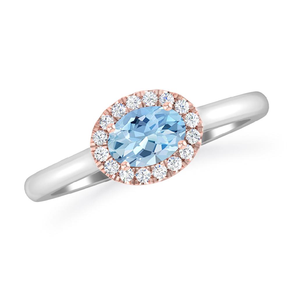 White Gold - Aquamarine