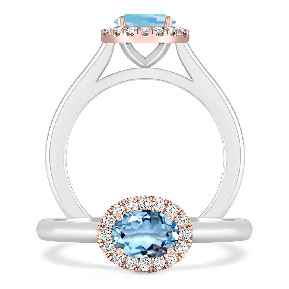 White Gold - Aquamarine